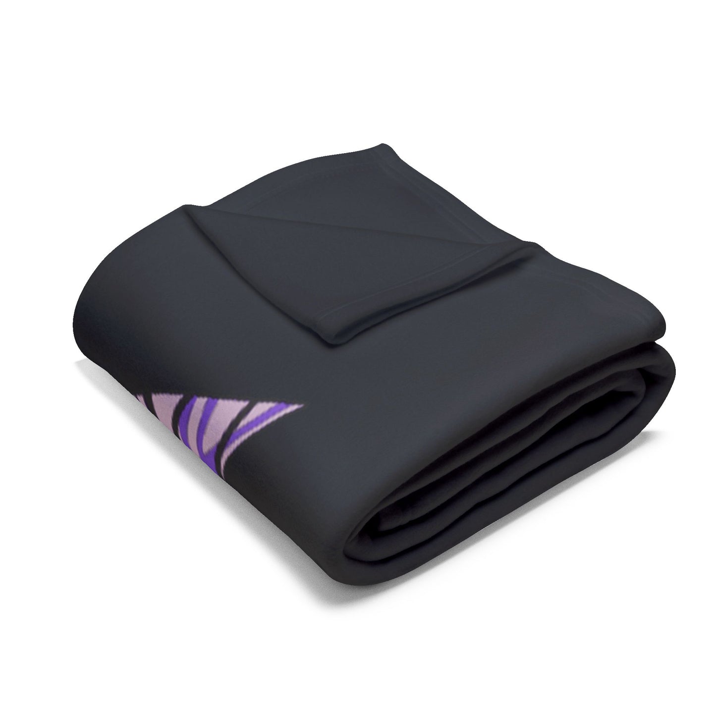 Purple ghost fleece blanket