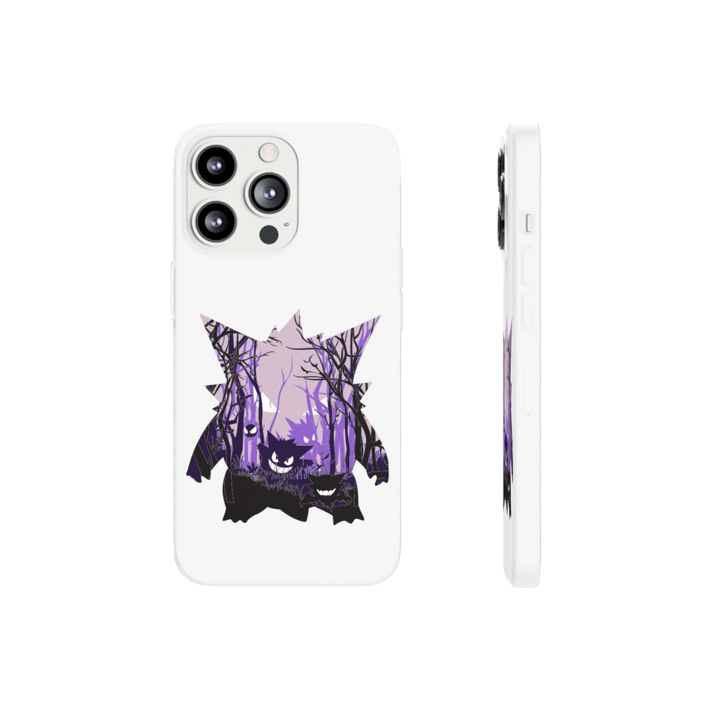 Purple ghost flexi phone case