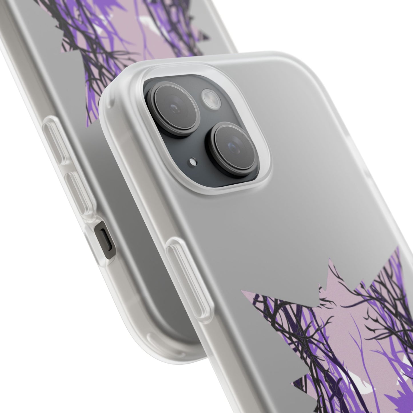 Purple ghost flexi phone case