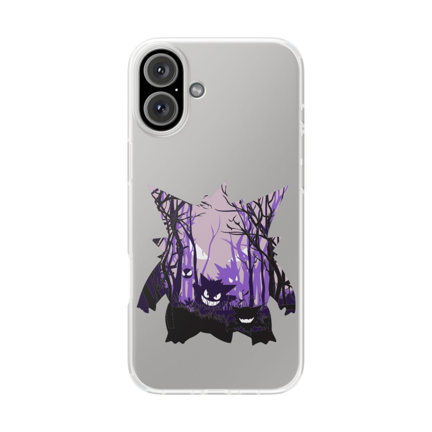 Purple ghost flexi phone case