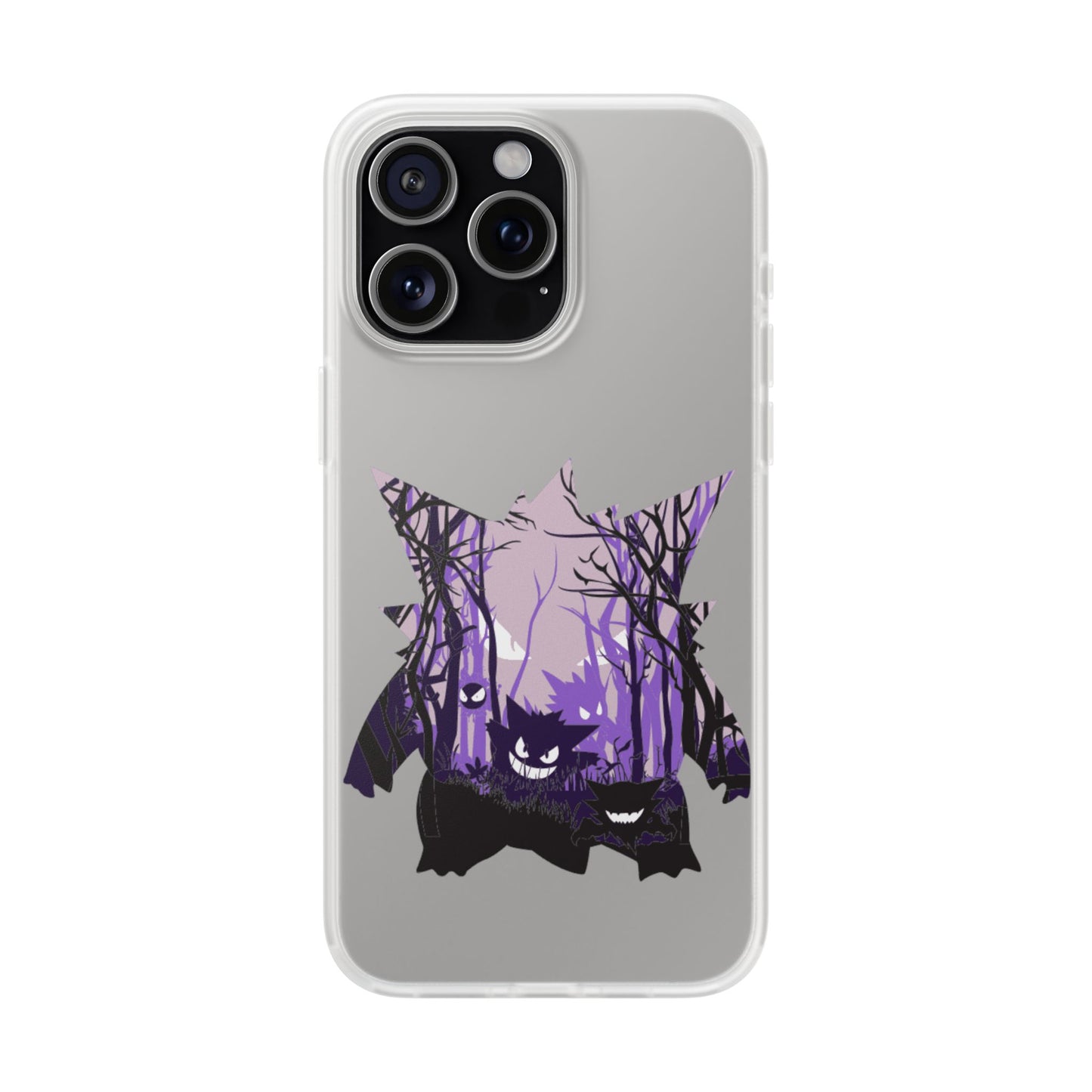 Purple ghost flexi phone case