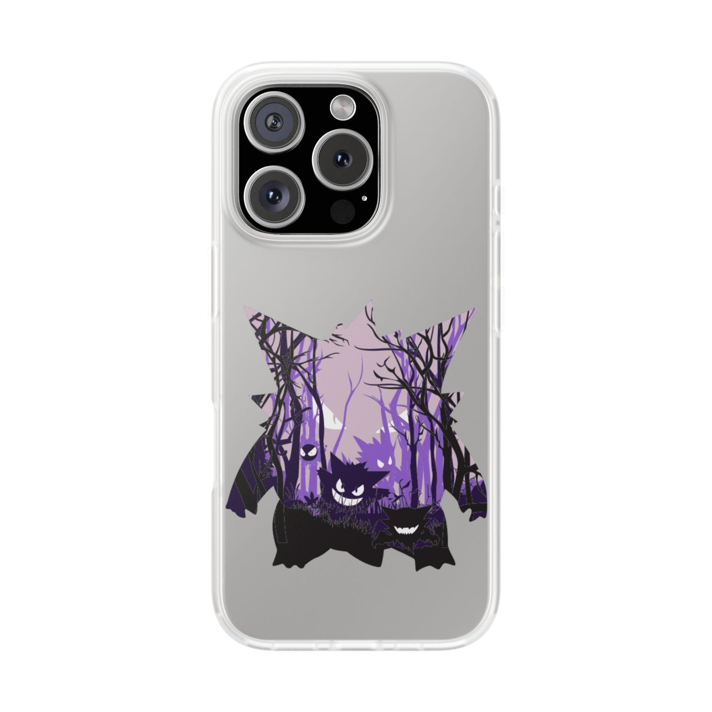 Purple ghost flexi phone case