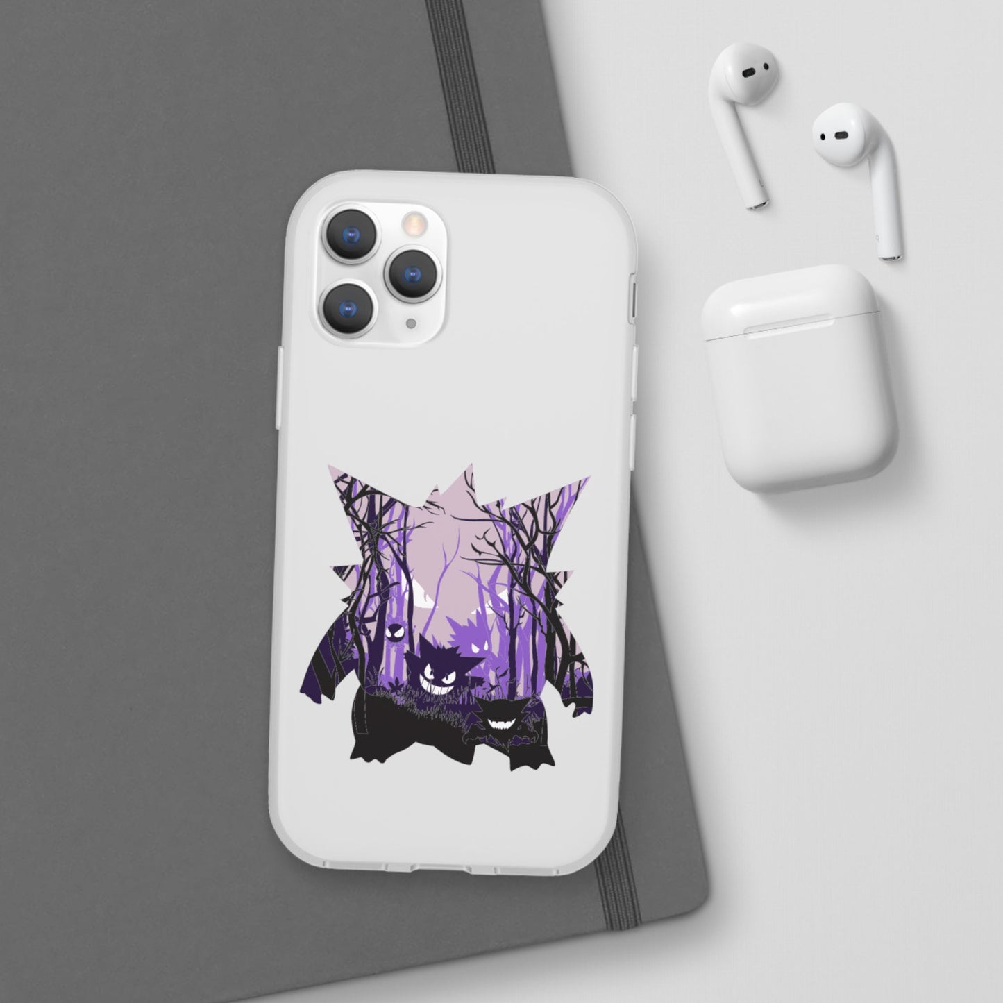 Purple ghost flexi phone case