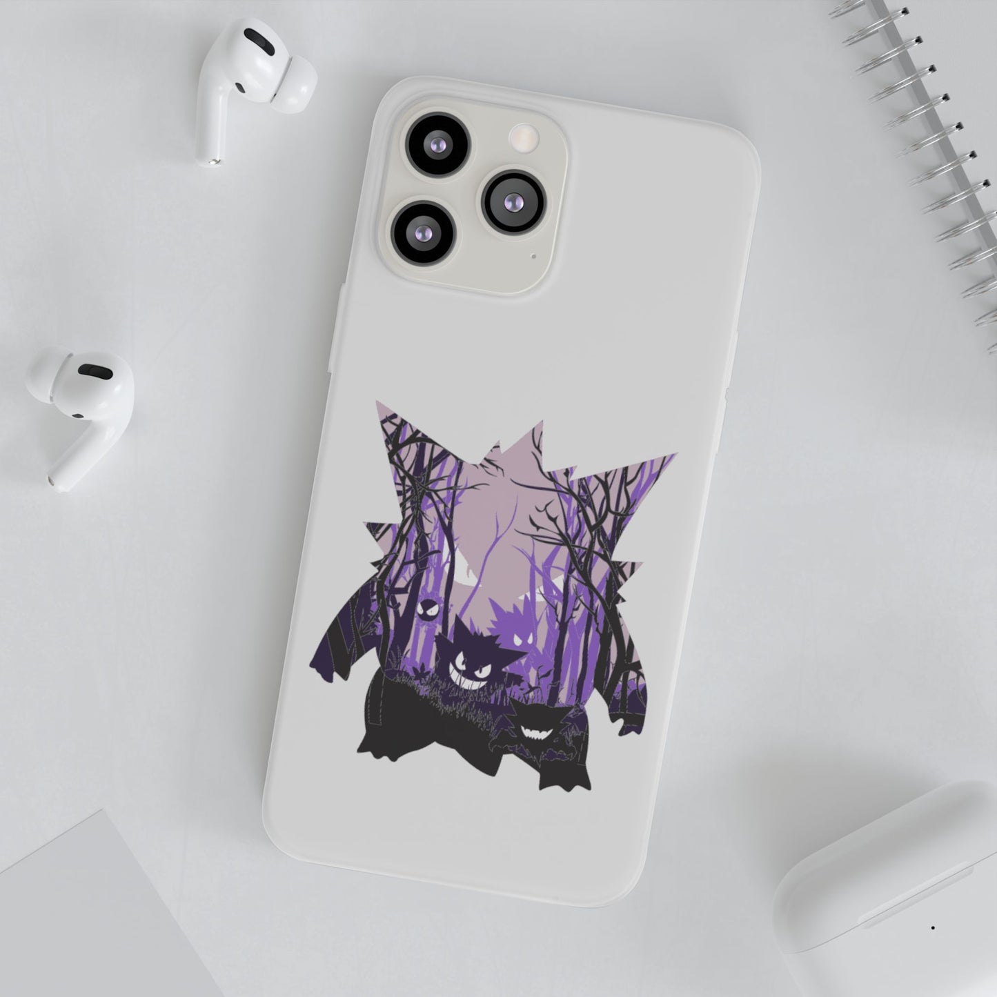 Purple ghost flexi phone case