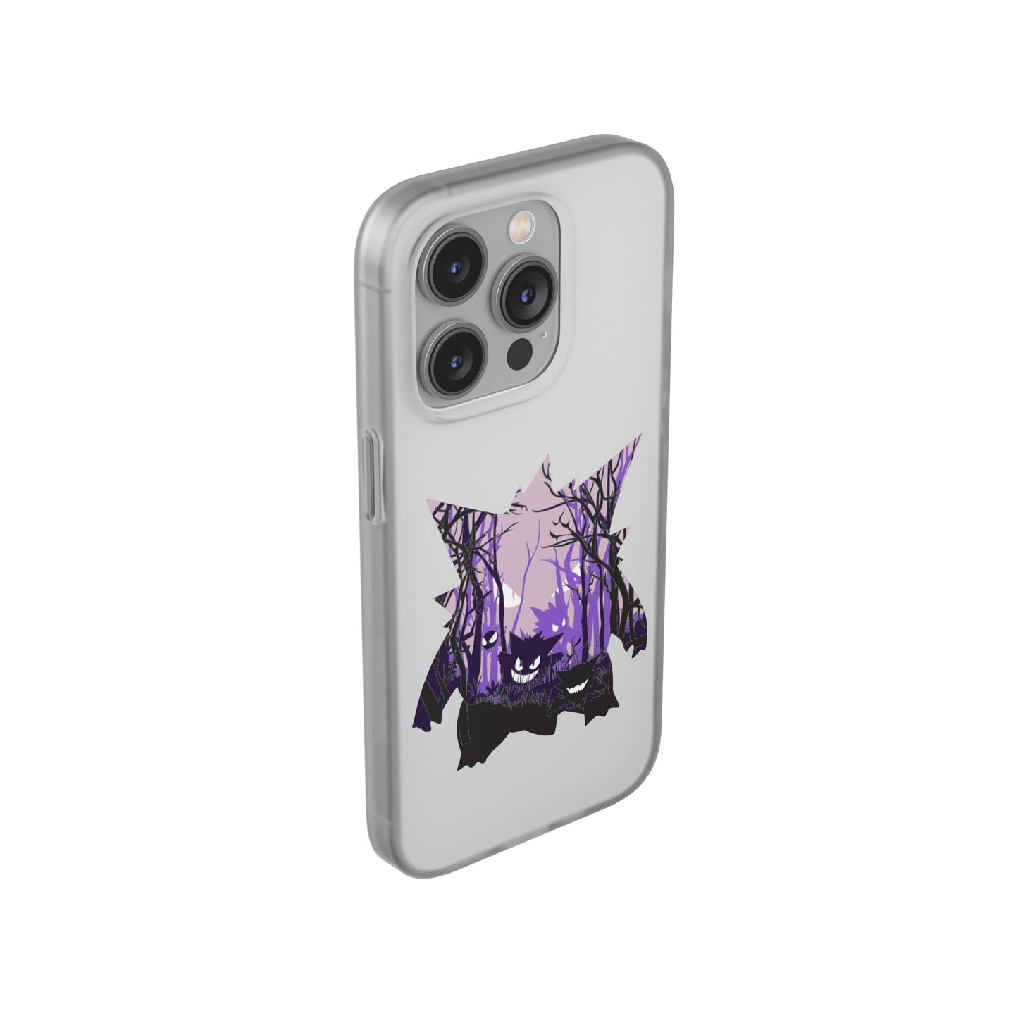 Purple ghost flexi phone case