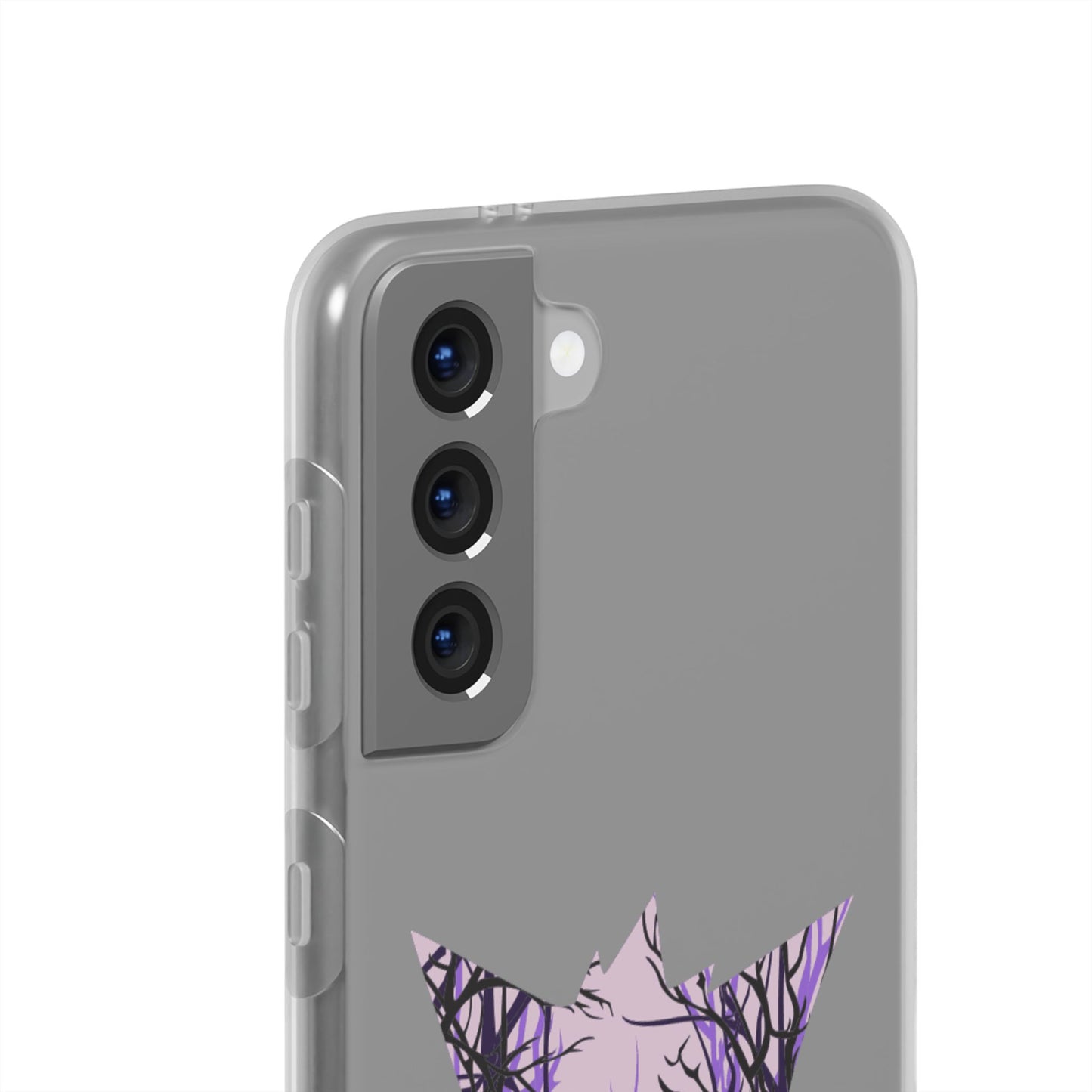 Purple ghost flexi phone case