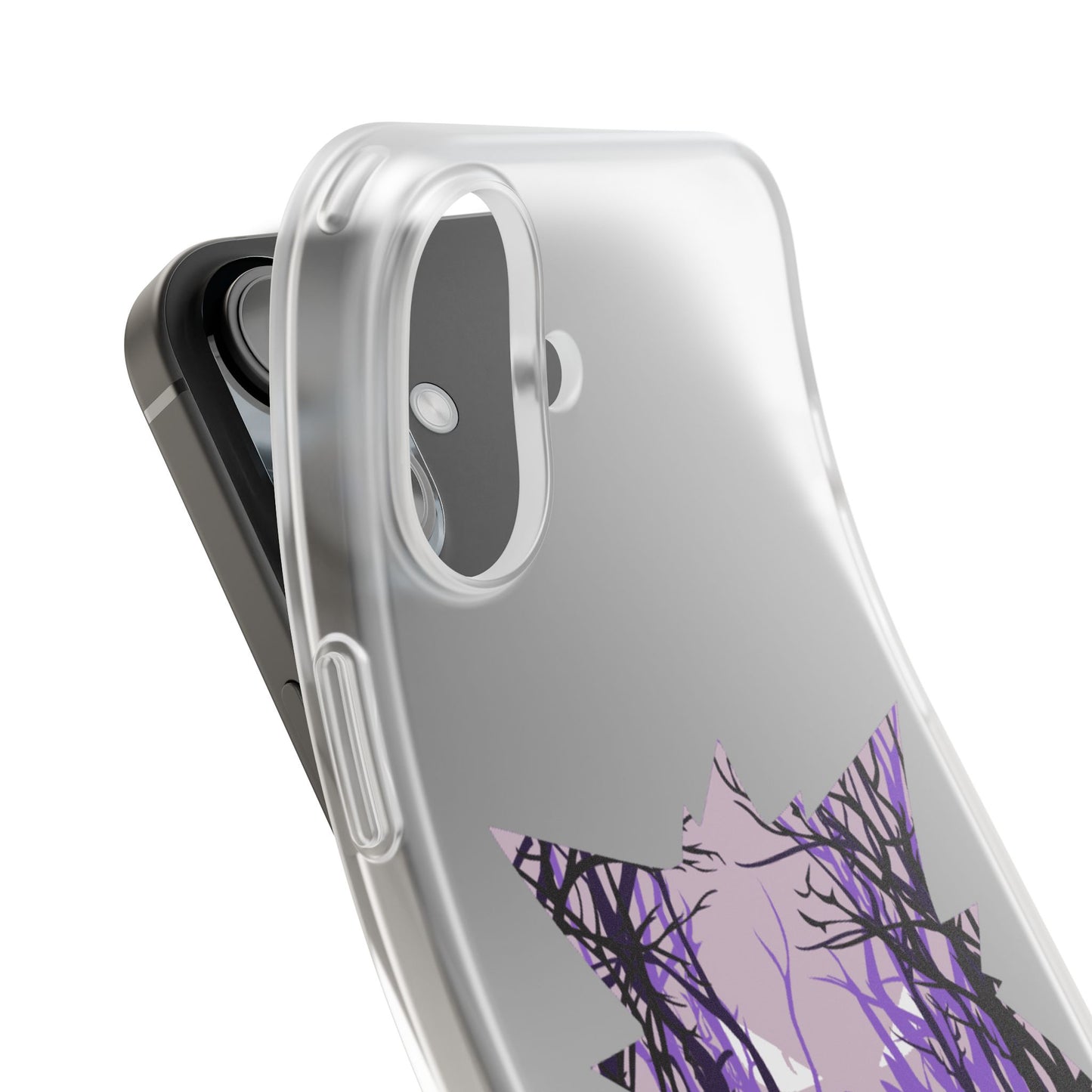 Purple ghost flexi phone case