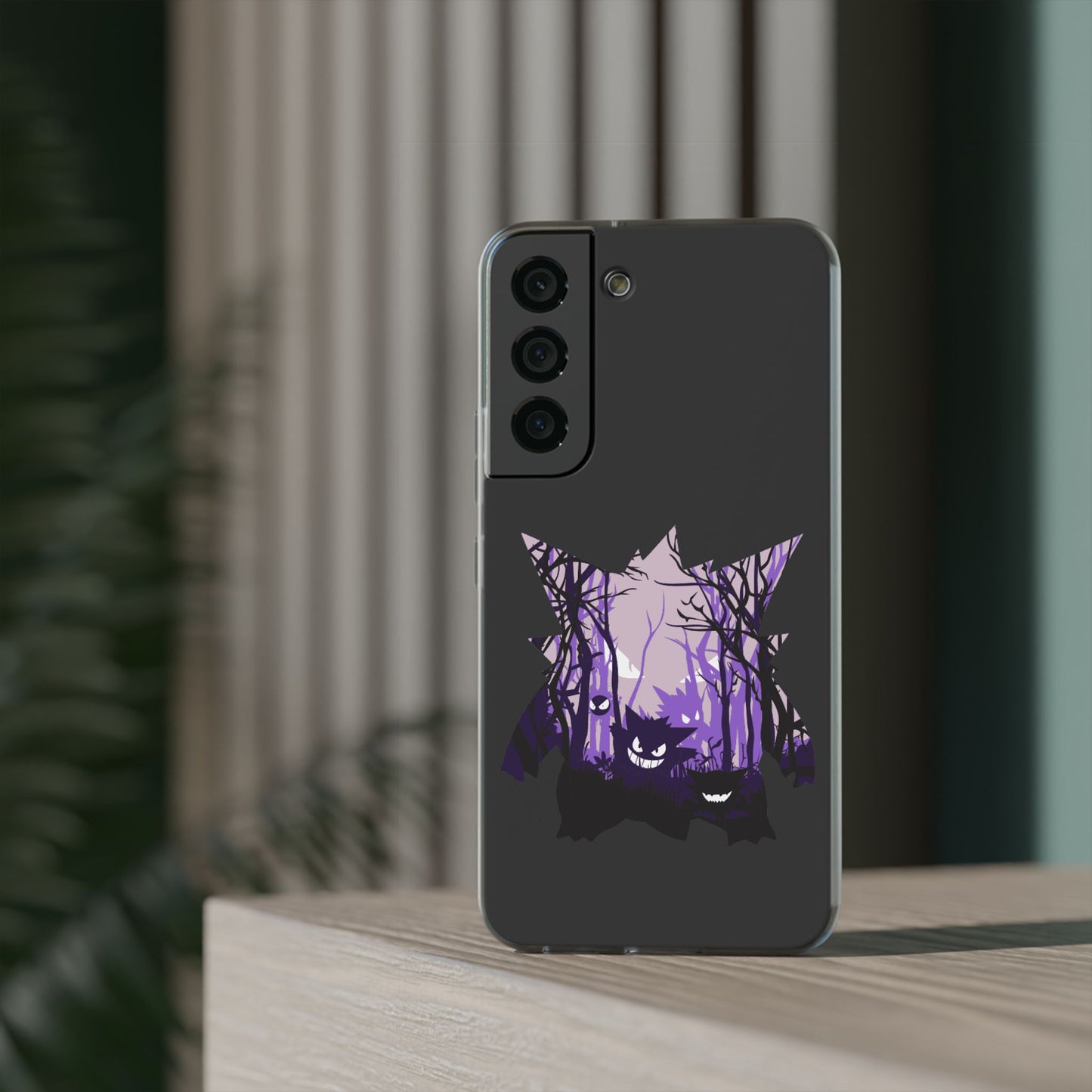 Purple ghost flexi phone case