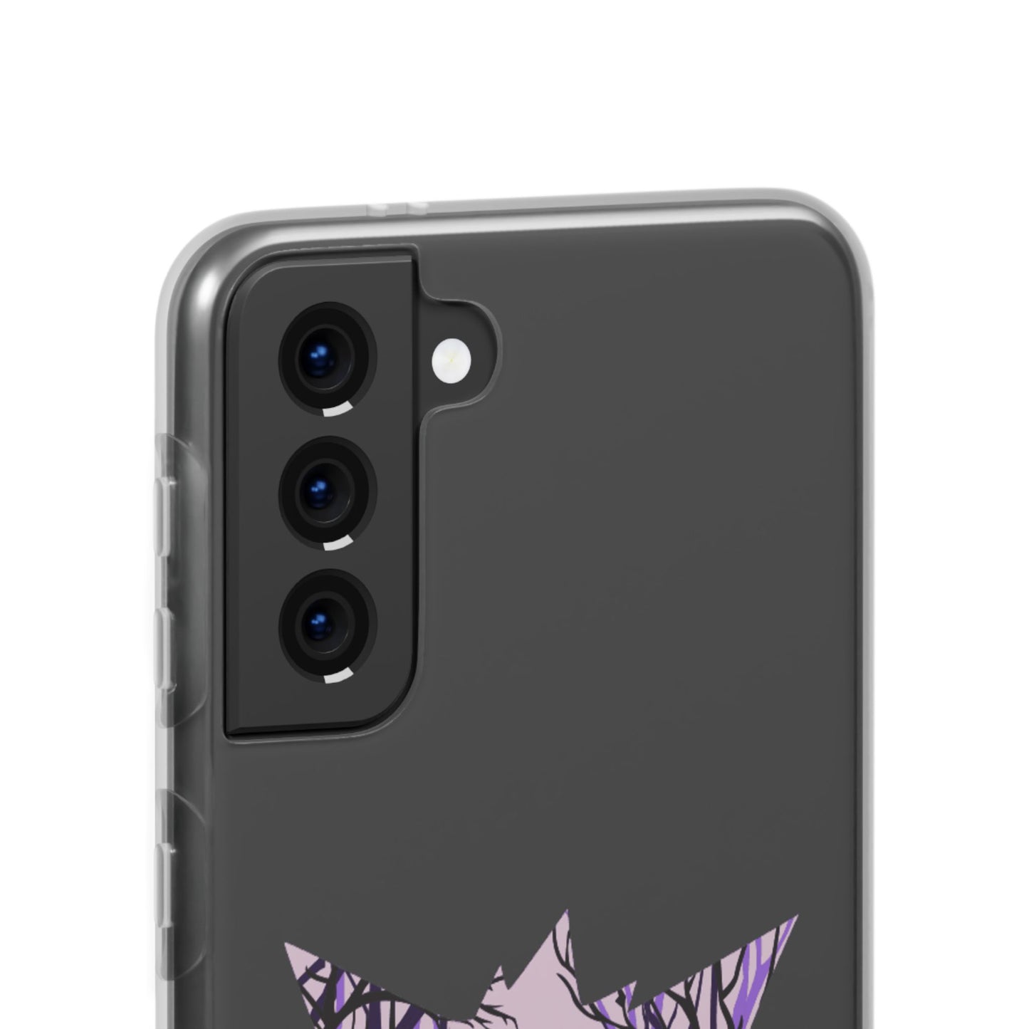 Purple ghost flexi phone case