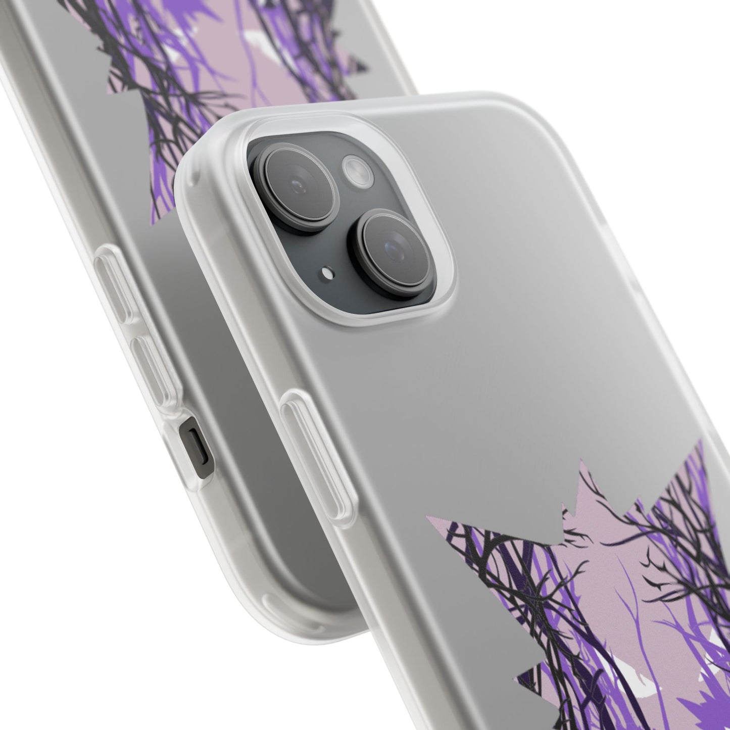 Purple ghost flexi phone case