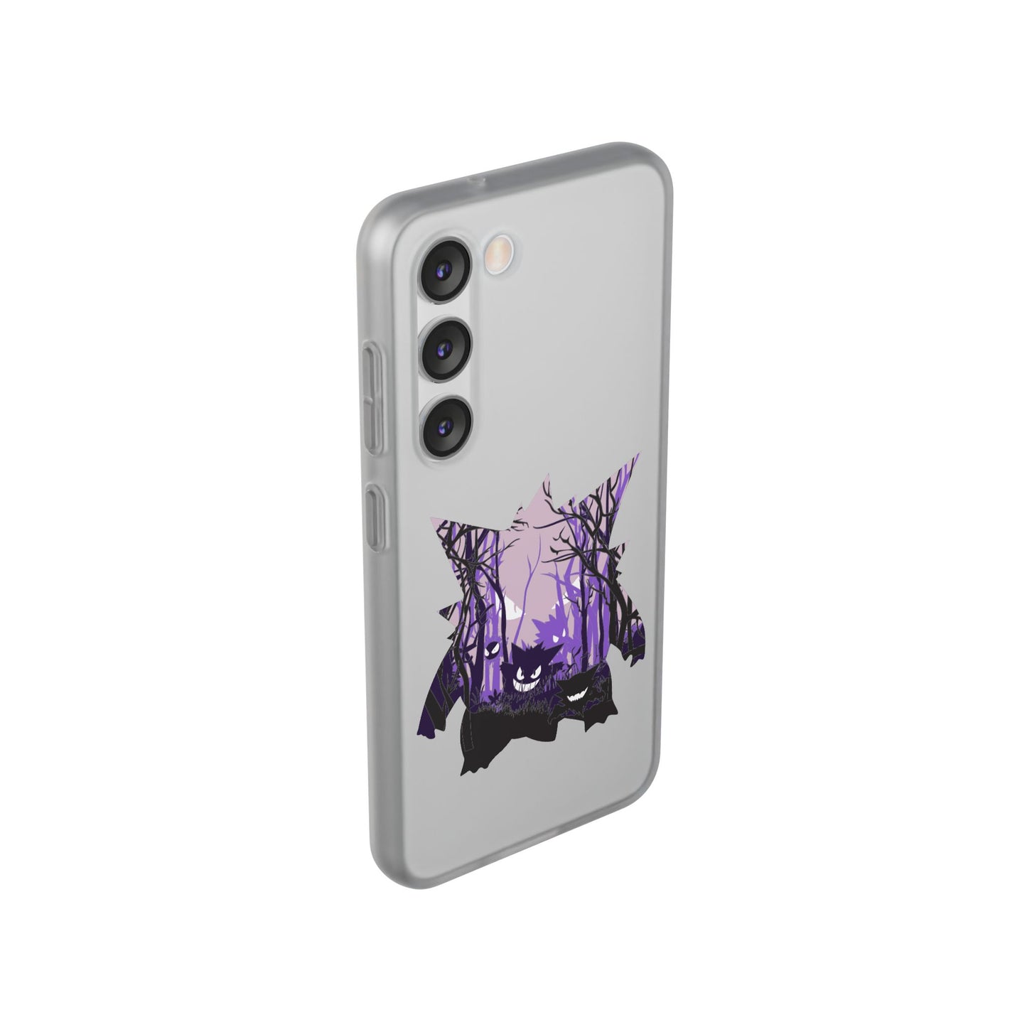 Purple ghost flexi phone case