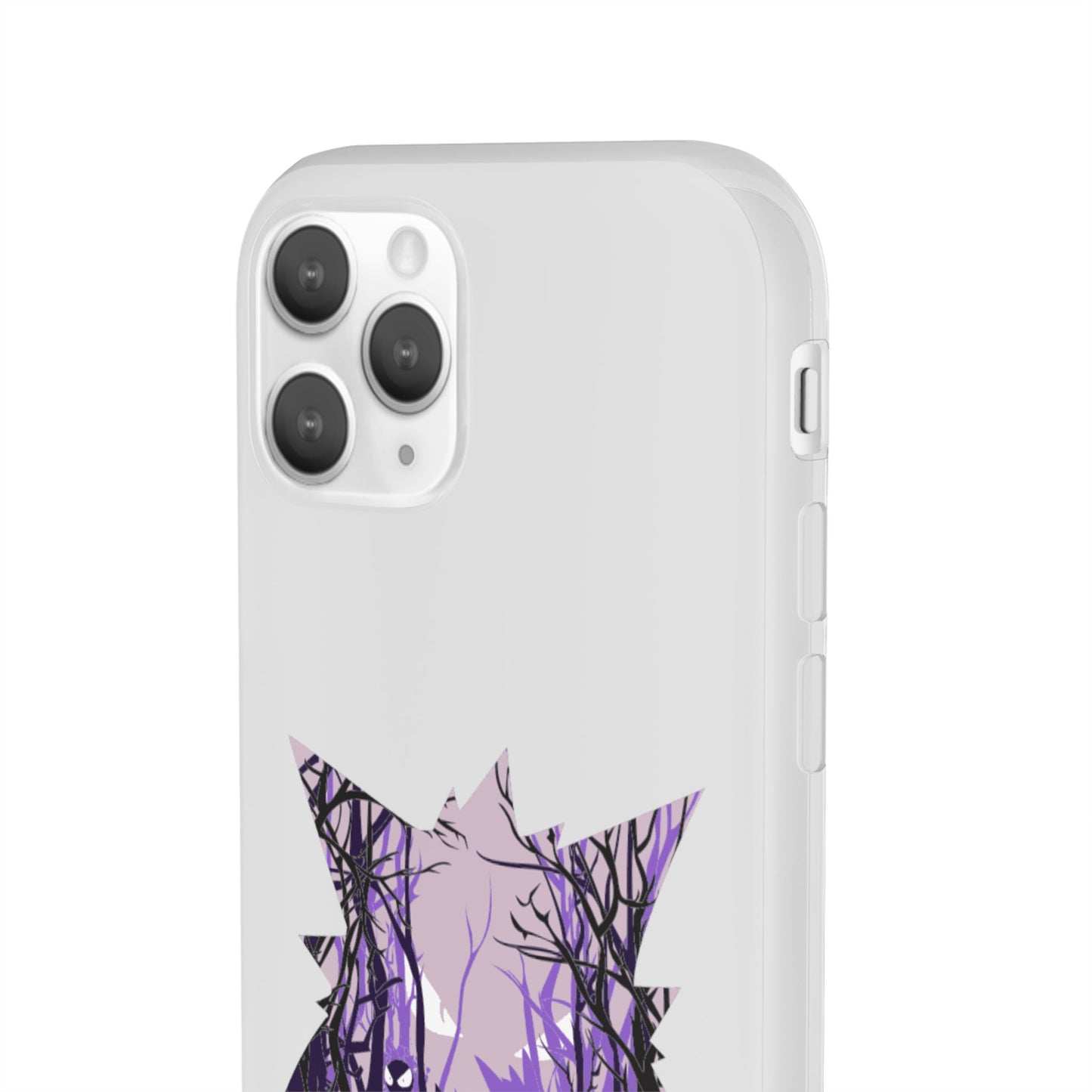 Purple ghost flexi phone case