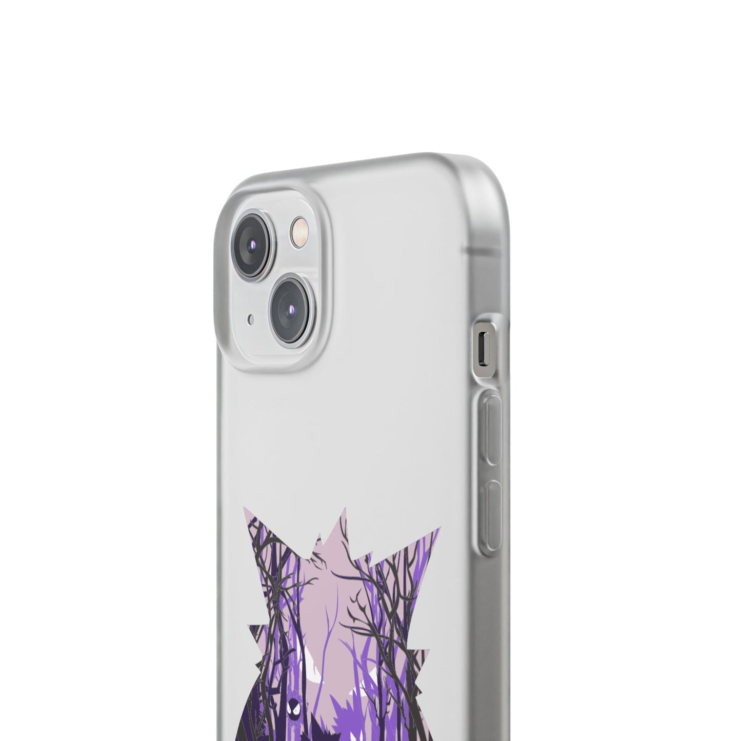Purple ghost flexi phone case