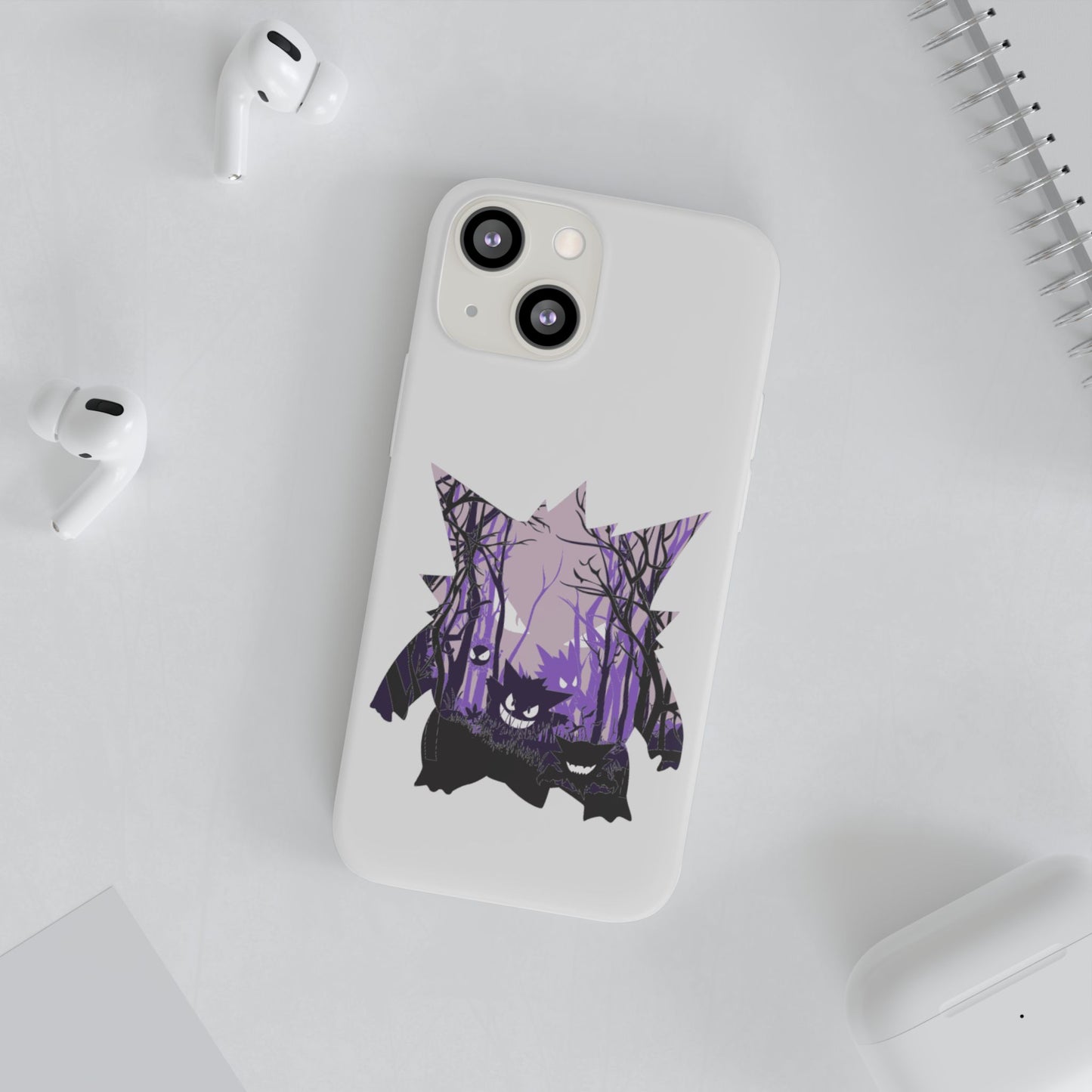Purple ghost flexi phone case