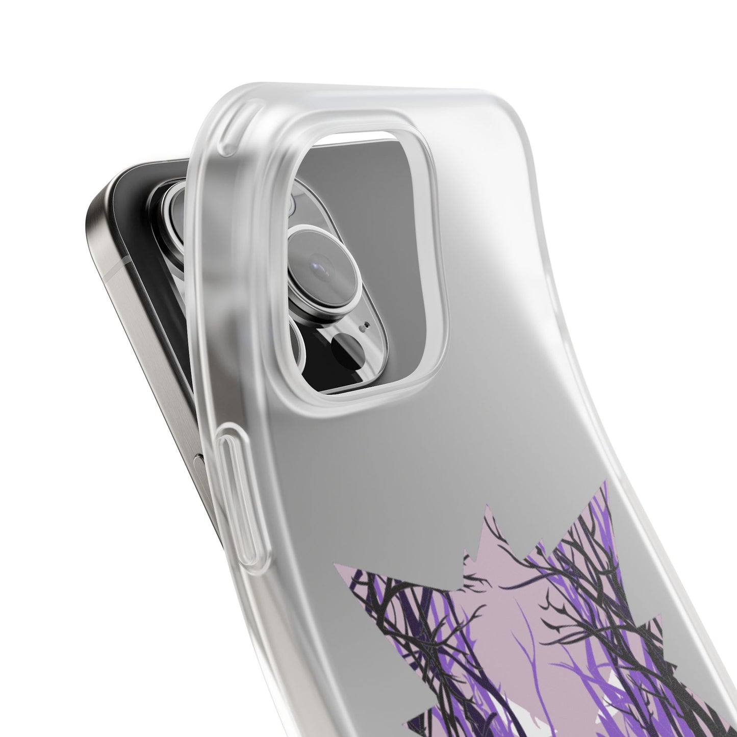 Purple ghost flexi phone case