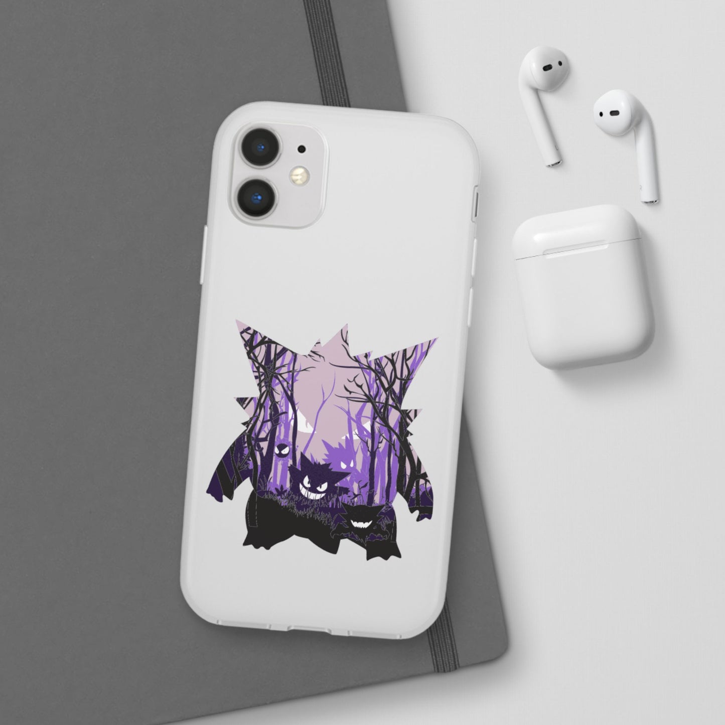 Purple ghost flexi phone case
