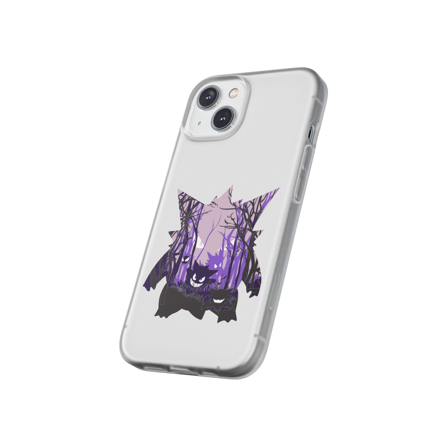 Purple ghost flexi phone case