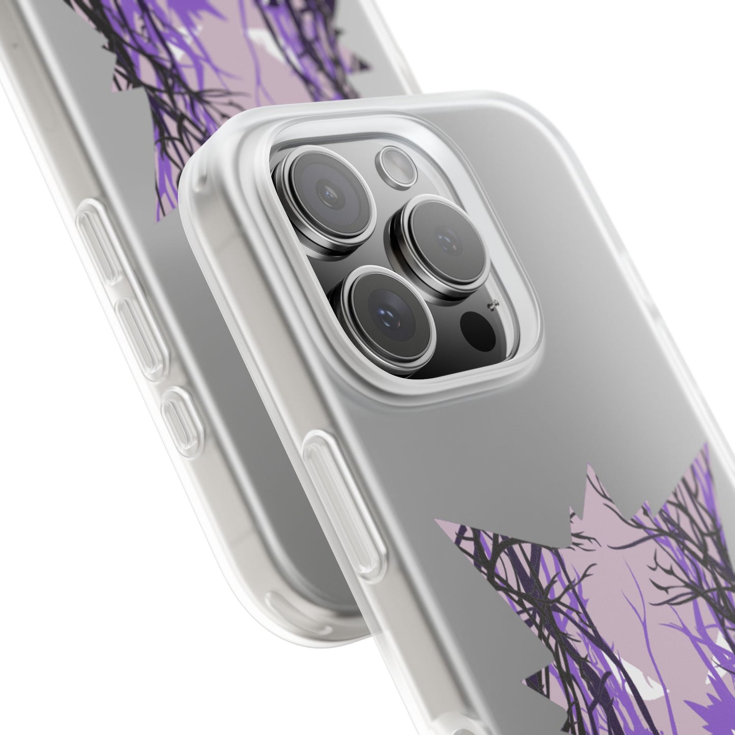 Purple ghost flexi phone case